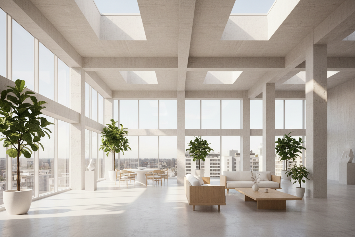 Brütalist İç Mekân Tasarımı