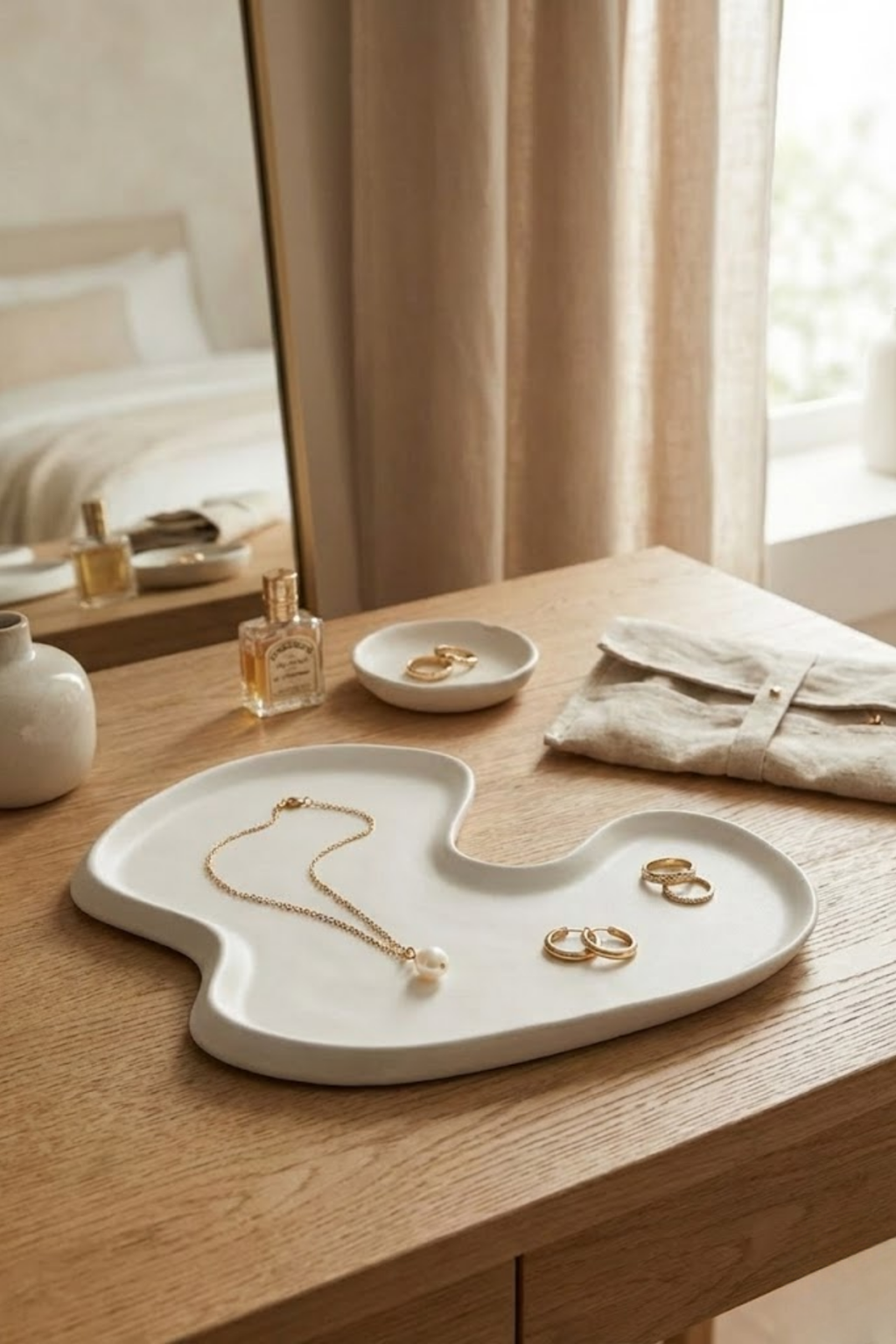 Arelia / Asimetrik Dekoratif Beton Tabak