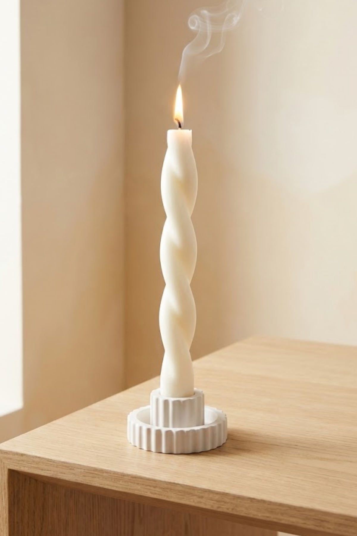 Ritma / Çizgili Dekoratif Şamdan