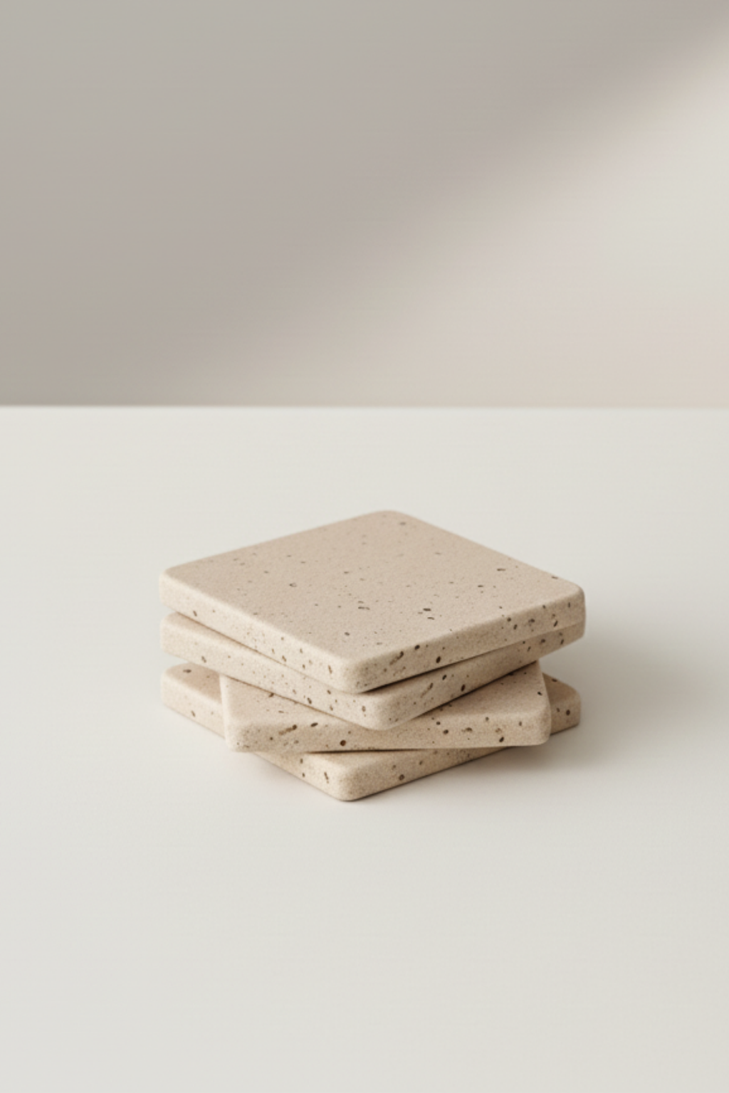 Traverten Bardak Altlığı 4'lü Set