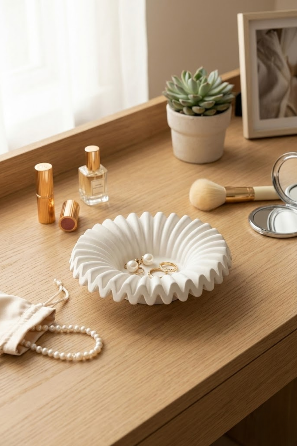 Unda / Kıvrımlı Dekoratif Tabak