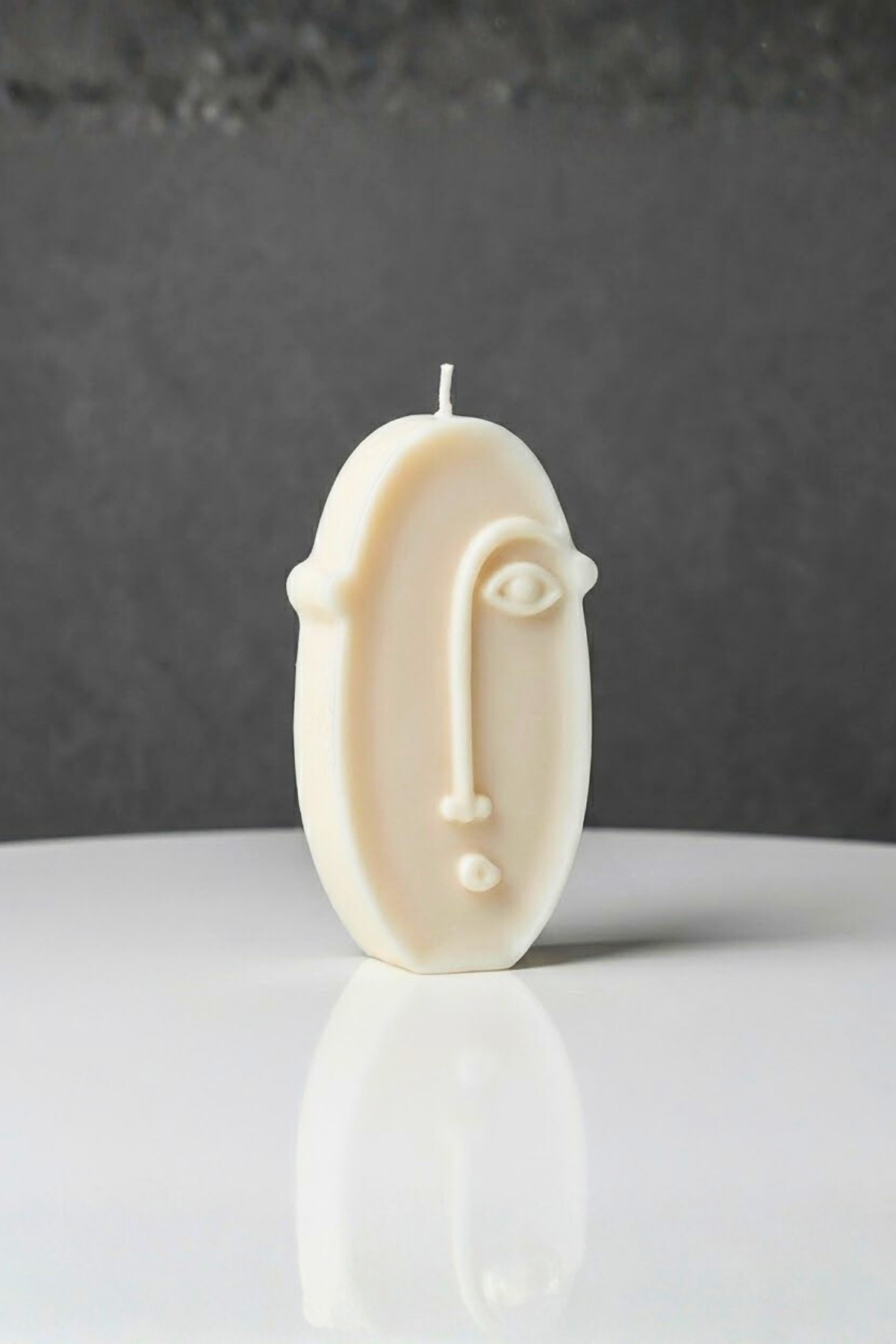 Oval Picasso Yüz / Dekoratif Mum