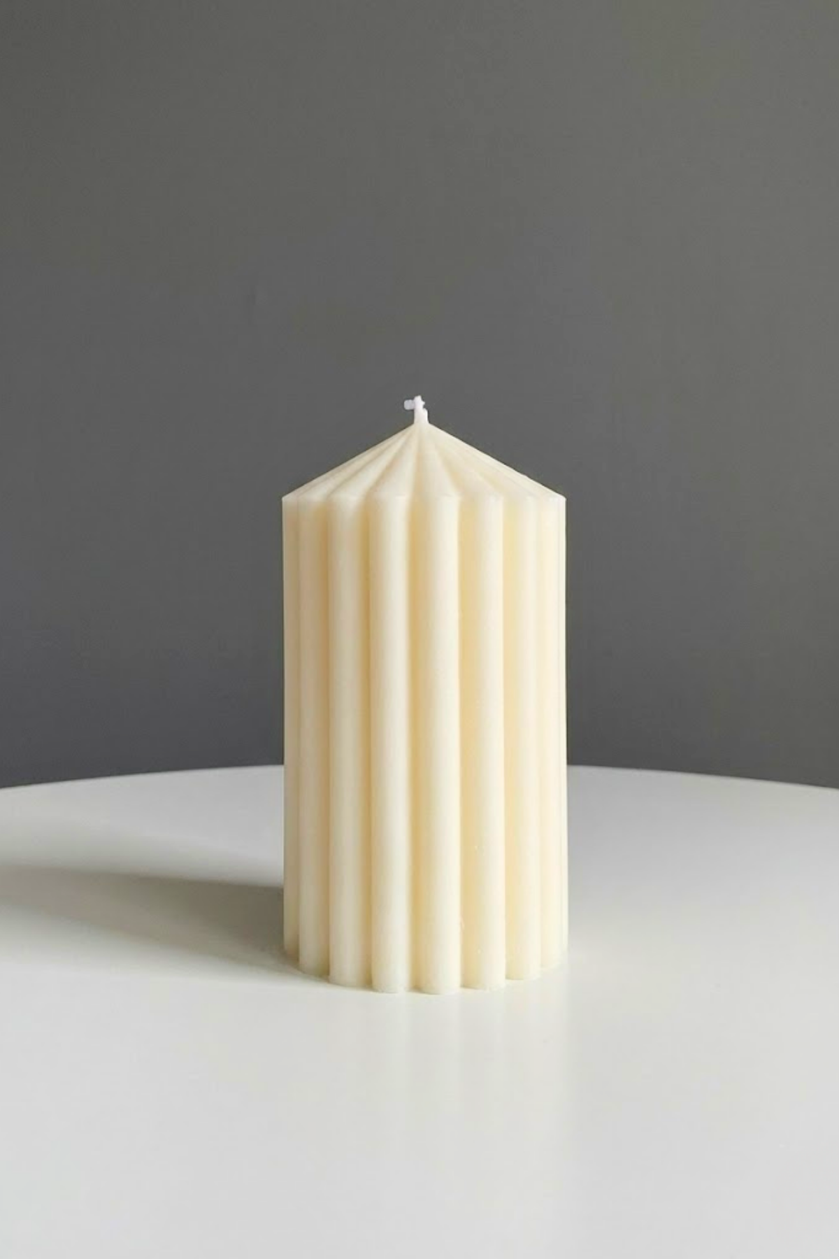Radiallinen Çizgili Blok – S / Dekoratif Mum