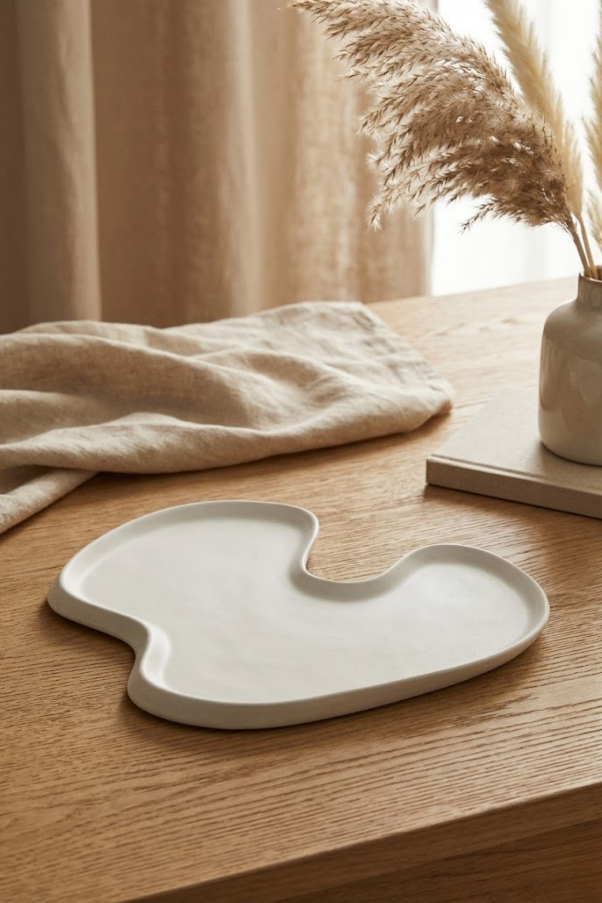 Arelia / Asimetrik Dekoratif Beton Tabak