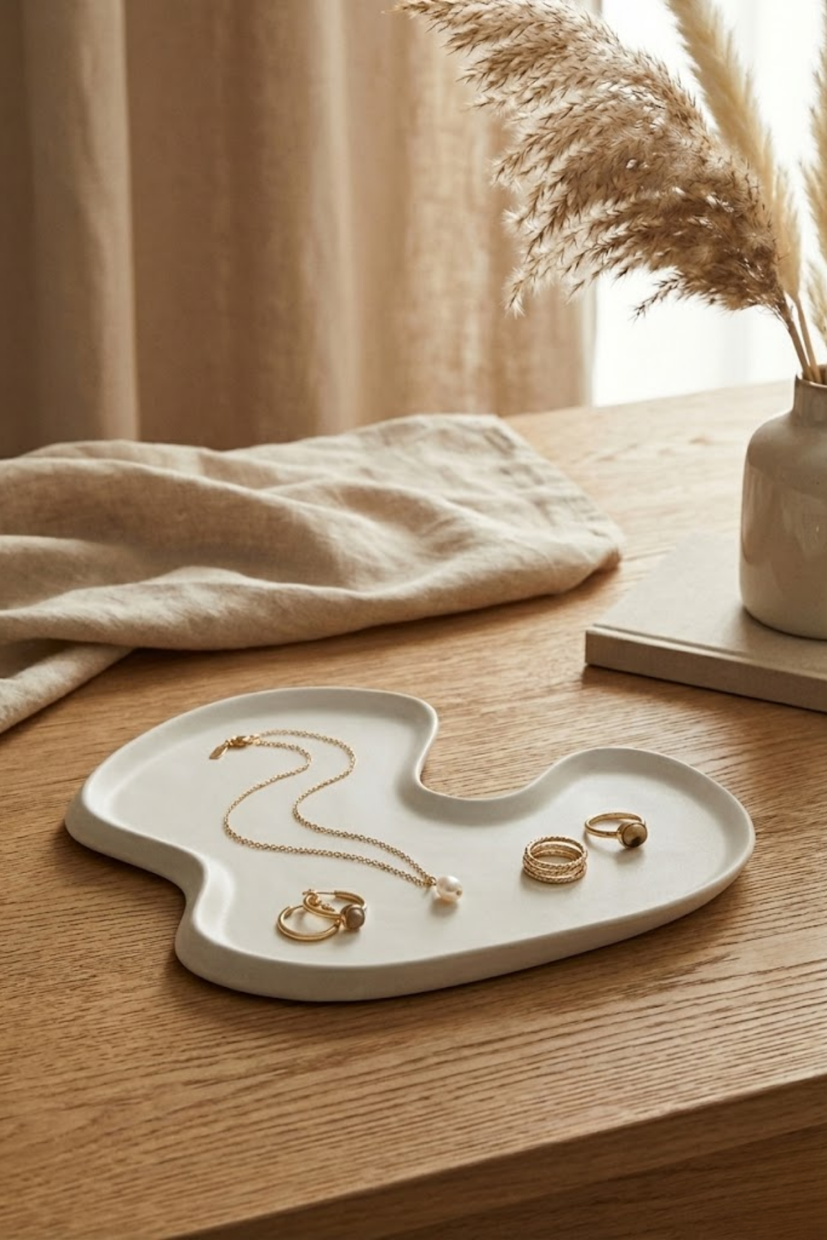 Arelia / Asimetrik Dekoratif Beton Tabak