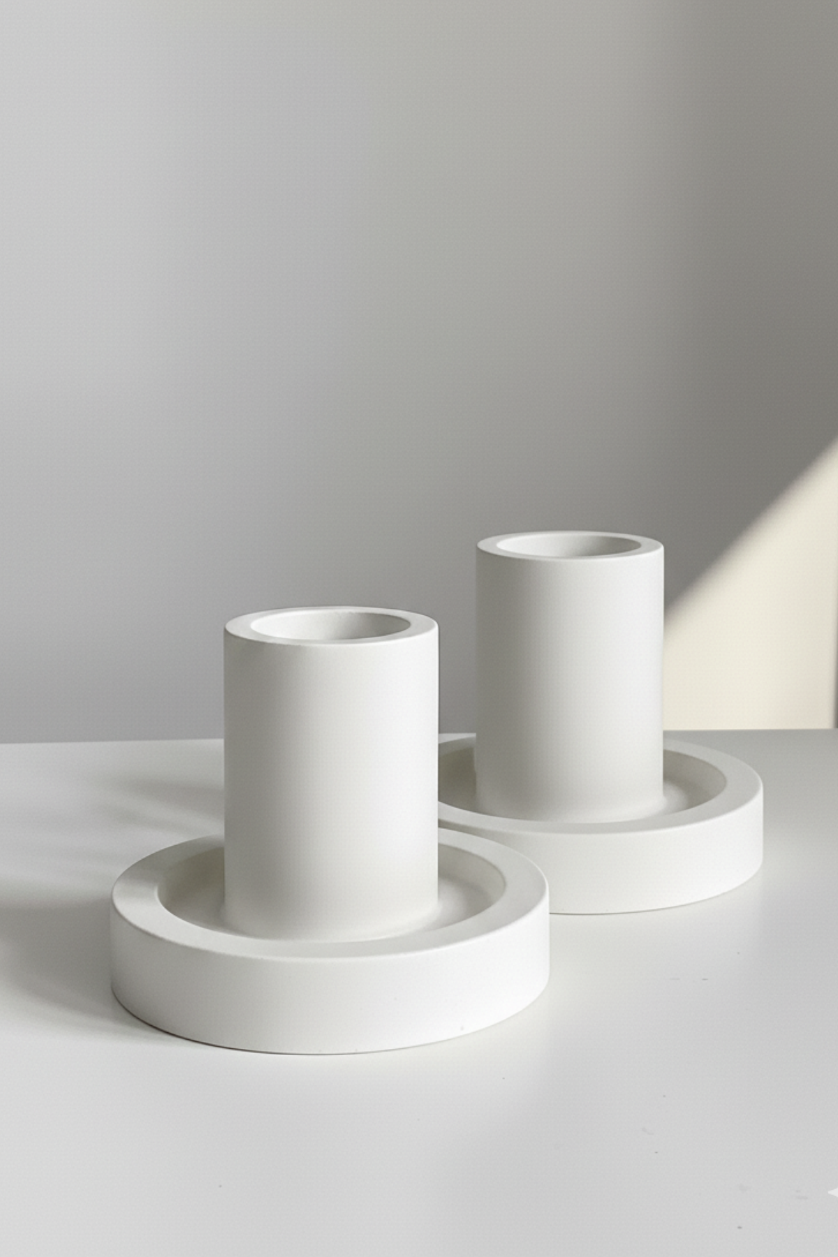 Cylinder / Dekoratif Şamdan 2'li Set