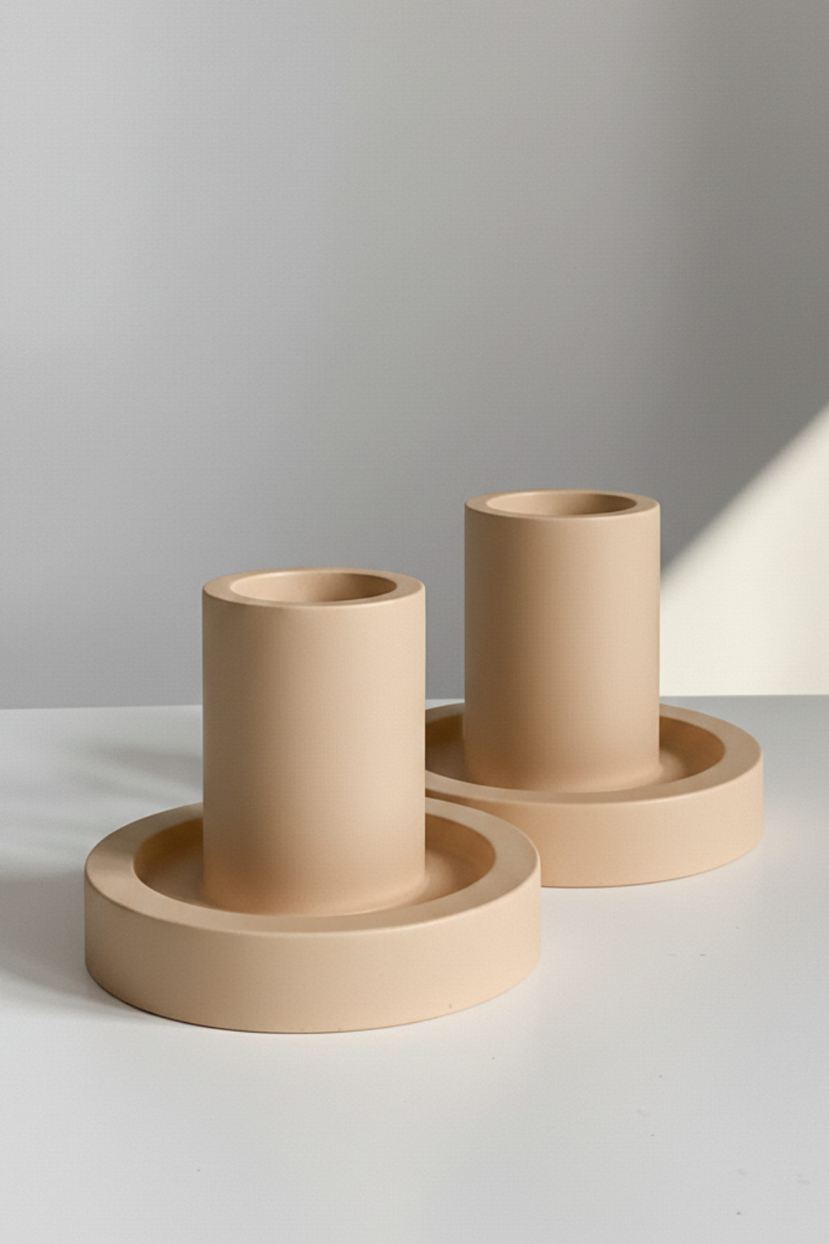 Cylinder / Dekoratif Şamdan 2'li Set