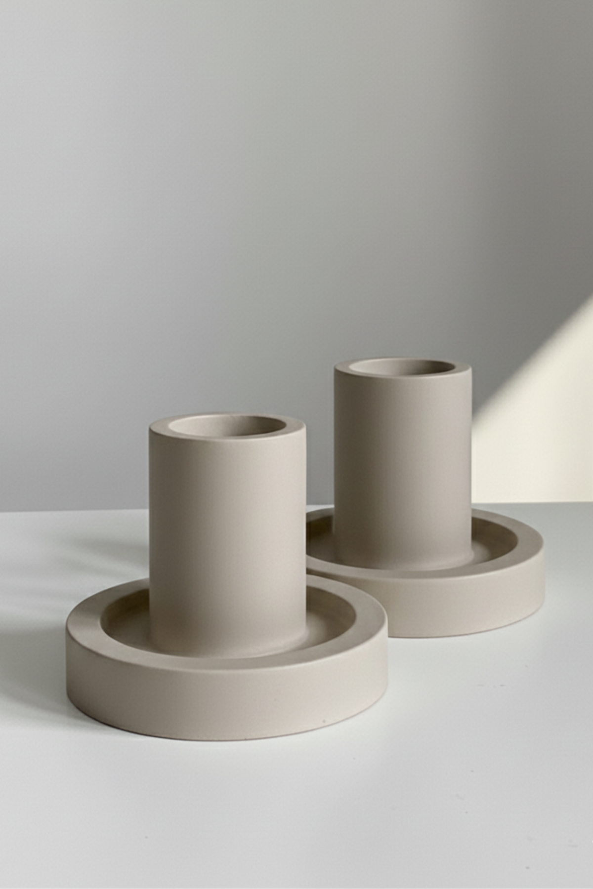 Cylinder / Dekoratif Şamdan 2'li Set