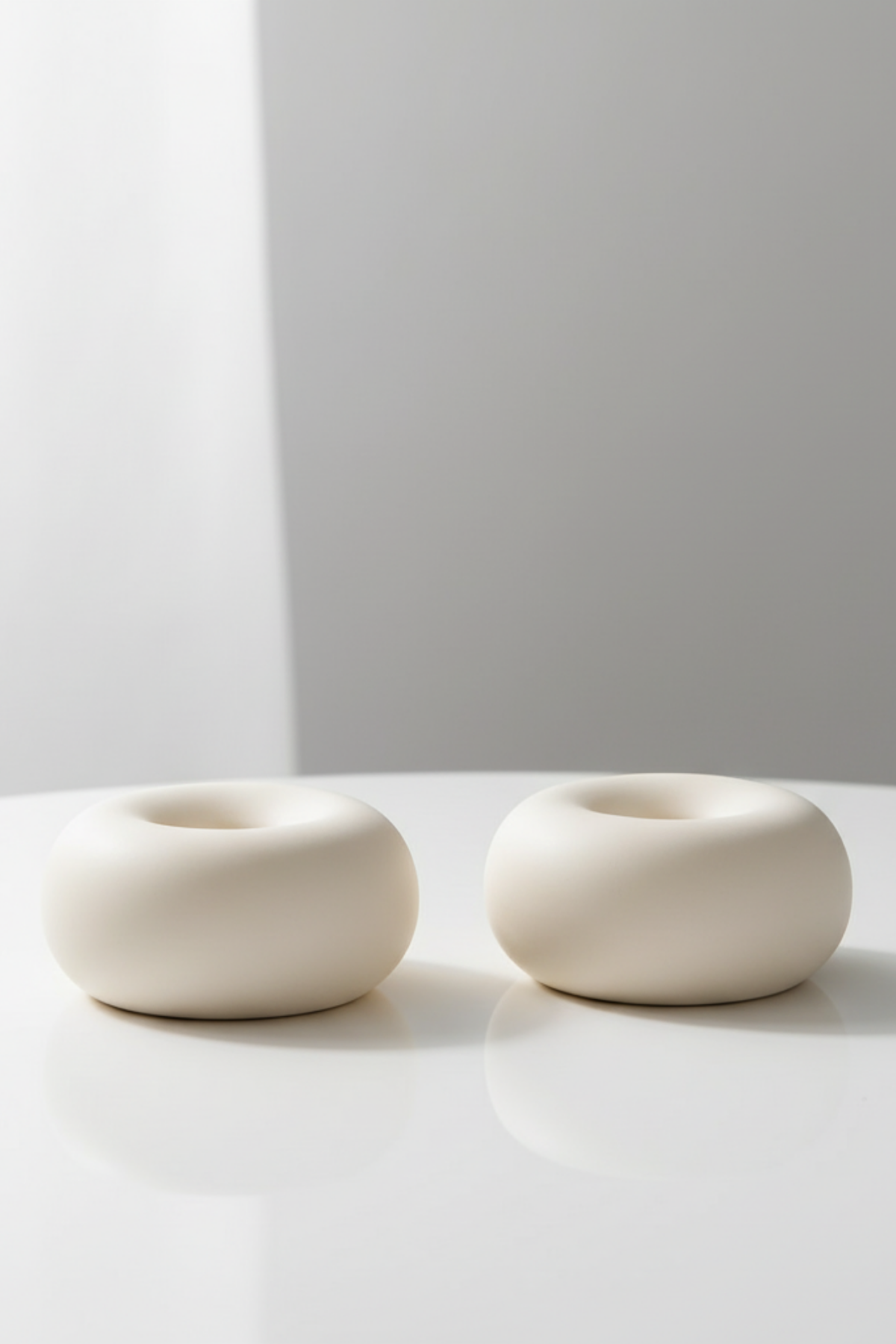 Donat / Dekoratif Şamdan 2'li Set