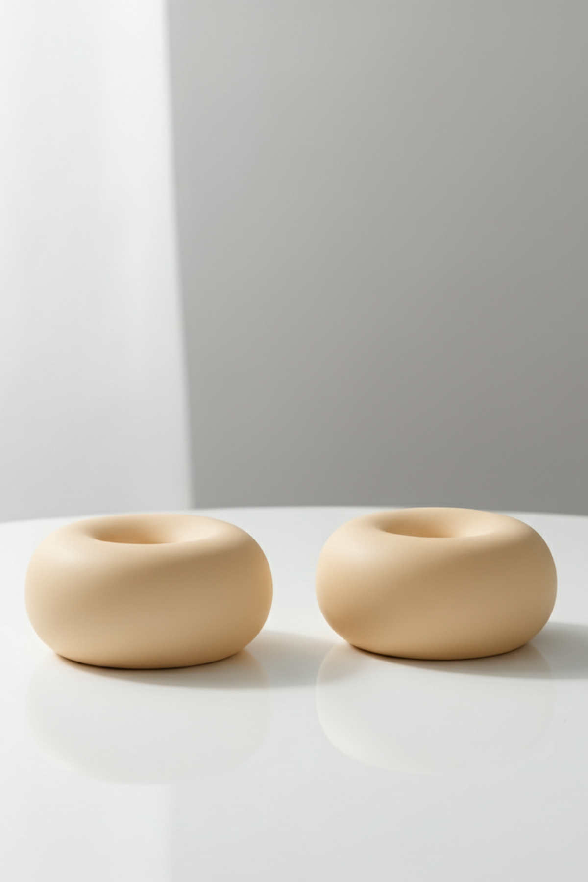 Donat / Dekoratif Şamdan 2'li Set