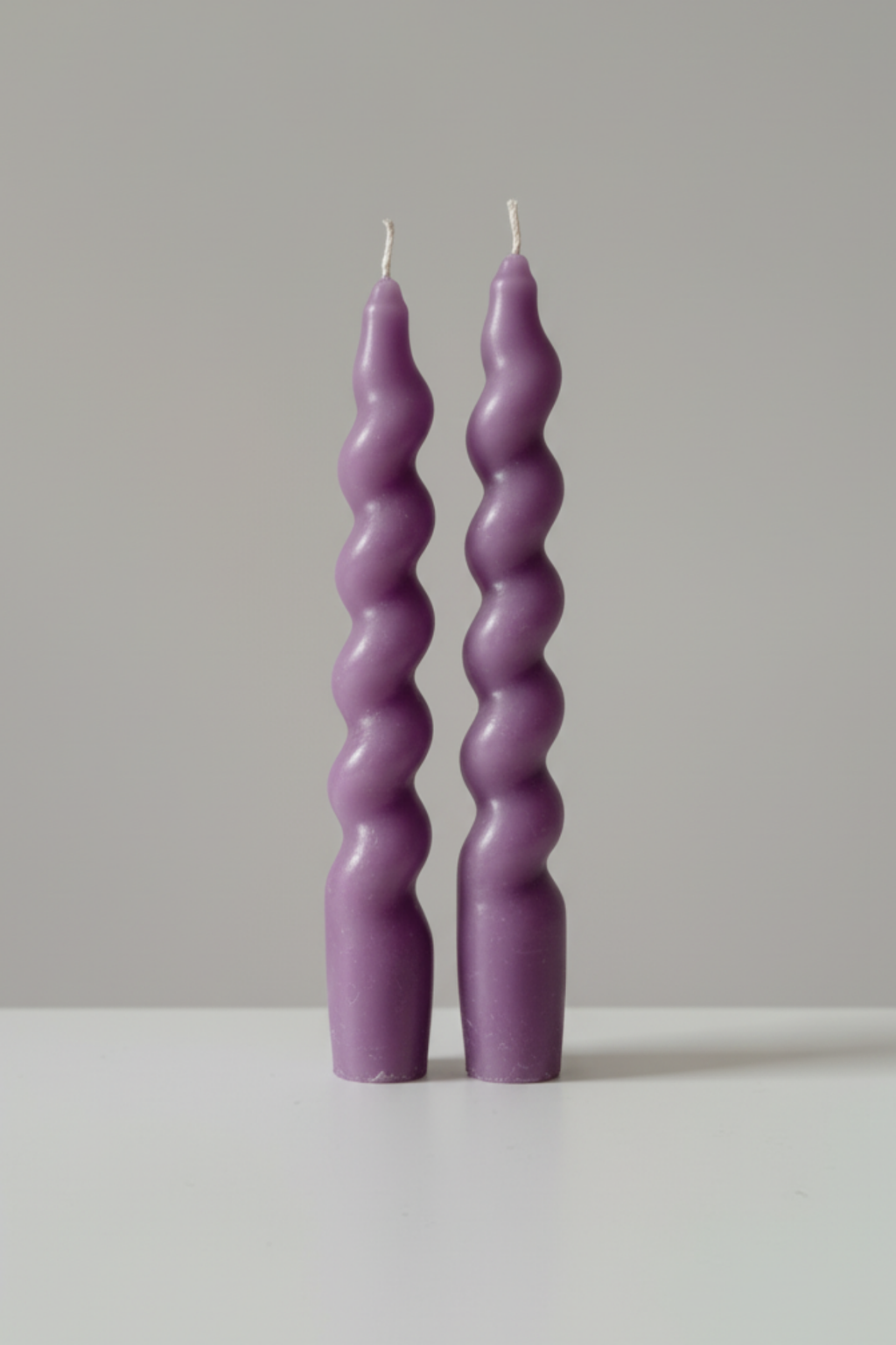 İtalyan Burgu Şamdan Mumu 2'li Set / Dekoratif Mum