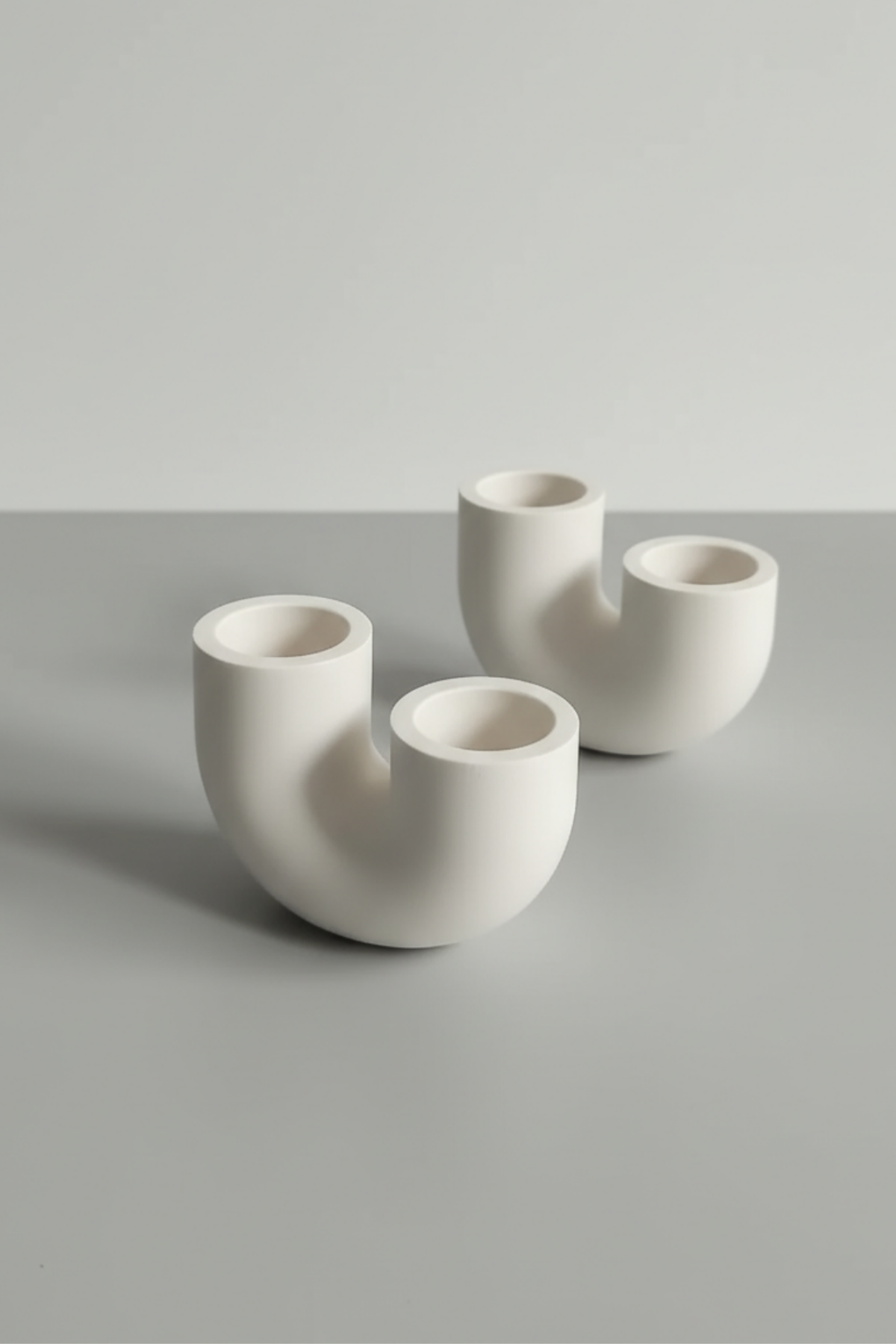 Pipe / Dekoratif 2'li Şamdan Set